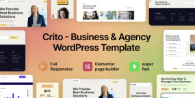 Crito初创企业和咨询机构网站模板WordPress主题