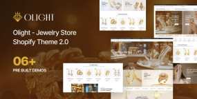 Olight珠宝首饰跨境电商Shopify商城主题OS 2.0