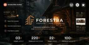 Forestra WordPress主题_木材供应&家具制造商网站模板