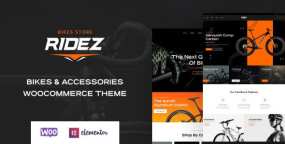 Ridez自行车销售网站模板WordPress主题
