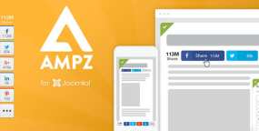 AMPZ Extended排名第一的社交分享Joomla插件V5.0.1
