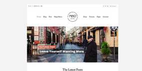 Miao潮流时尚博主博客网站模板WordPress主题