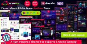 Playrex汉化版_电竞游戏比赛网站模板WordPress主题