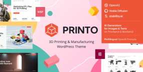 Printo破解版(v1.11.0)3D打印和三维制造网站WordPress主题