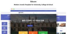 JS Educon 4.0.1 教育机构|在线学习课程网站Joomla模板