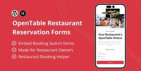 OpenTable餐厅预订表单构建器Elementor组件