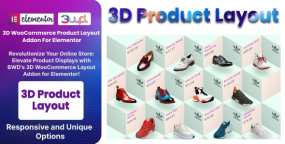 BWD 3D Layout沉浸式3D产品展示布局Elementor组件