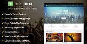 TicketBox在线活动门票销售网站模板WordPress主题
