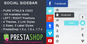 Social Sidebar社交分享侧栏按钮Prestashop插件V1.1