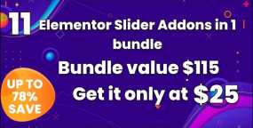 BWD Slider Bundle幻灯片轮播器Elementor组件11合1打包