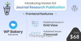 Journal Research Publicatio汉化版 | 学术研究期刊论文发表WordPress插件