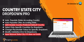 Country State City Dropdown PRO破解版5.7 国家州省和城市下拉框插件