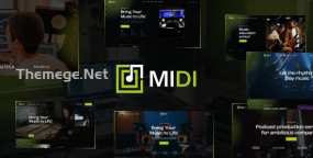 MidiPress WordPress主题_音乐制作和娱乐公司网站模板