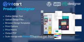 Printcart Product Designer汉化版(v2.8.5)定制产品DIY在线设计WooCommerce插件
