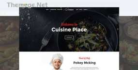JS Cuisine 2.0 美食餐厅和咖啡店网站Joomla模板