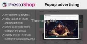 Popup advertising弹窗广告促销活动Prestashop插件