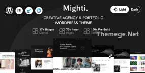 Mighty 1.0.4 含6首页创意设计机构网WordPress主题