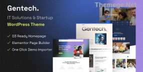 Gentech网络安全高新科技企业WordPress主题