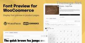 TW Font Preview销售字体预览器WooCommerce插件