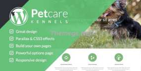 PetCare宠物护理机构WordPress主题 宠物领养网站模板