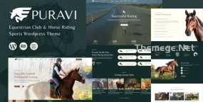Puravi v1.0.7：马术俱乐部专属WordPress主题，驰骋马术领域线上展示