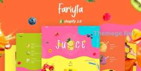 Faryita果汁店网站模板Shopify主题