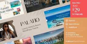 Palatio WordPress主题_海景酒店度假和水上公园网站模板