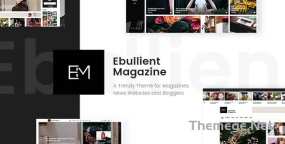 Ebullient潮流时尚杂志网模板WordPress主题V1.7