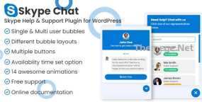 Skype Chat Support Pro网站在线咨询悬浮按钮WordPress插件