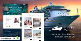 Neera游艇租赁和邮轮旅游公司网站Shopify模板