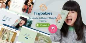 Tinybabies美容化妆品和护肤品销售Shopify网站模板