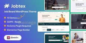 Jobtex(v1.2.24)人才招聘市场网站模板WordPress主题