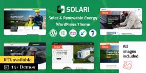 Solari WordPress主题_可再生能源/清洁能源网站模板