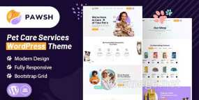 Pawsh宠物托管和宠物护理业务网站WordPress主题