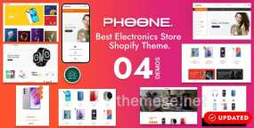 Phoone数码家电销售商城网站SHopify模板V1.0.4