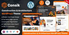 Consik建筑施工和监理单位网站WordPress主题