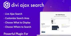Divi Ajax Search即时ajax网站搜索器WordPress插件v1.1.3