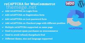 reCAPTCHA for WooCommerce商店验证码插件V1.2.2