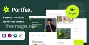 Portfex(v1.2.1)个人简介和才华作品展示网WordPress主题