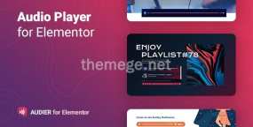 Audier可定制音频播放器Elementor组件