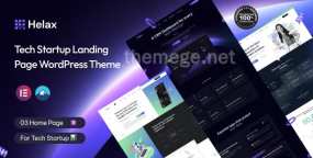 Helax含3首页科技初创企业落地页WordPress主题V1.0.3