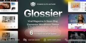 Glossier(v1.2.1)新闻网和杂志编辑网站WordPress主题