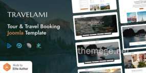 Travelami旅行社和旅游博客网Joomla模板(J5+J4)