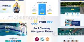 Poolrez泳池清洁业务网站模板WordPress主题