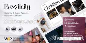 Eventicity活动策划和餐饮企业网站WordPress主题