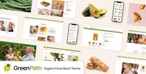GreenPath健康食品店/果汁店网站WordPress主题