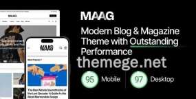 Maag性能突出现代博客杂志网站WordPress主题V1.0.1