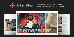 SolarWind极简摄影作品和美术作品网WordPress主题V1.4.1