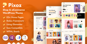 Pixoz时装店和制衣厂网站模板WordPress主题