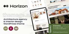 Horizon WordPress主题_当代建筑设计网站模板
